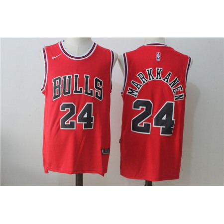 Men's Nike Chicago Bulls #24 Lauri Markkanen Red Stitched NBA Jersey