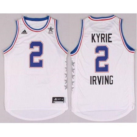 Cavaliers #2 Kyrie Irving White 2015 All Star Stitched NBA Jersey