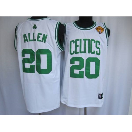Celtics #20 Ray Allen Stitched White Final Patch NBA Jersey