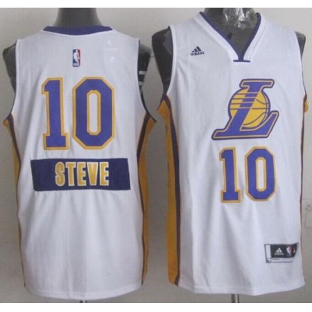 Lakers #10 Steve Nash White 2014-15 Christmas Day Stitched NBA Jersey