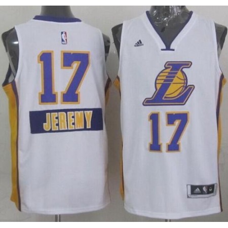 Lakers #17 Jeremy Lin White 2014-15 Christmas Day Stitched NBA Jersey