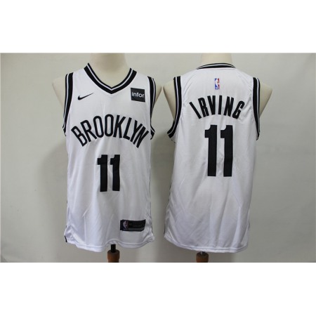 Men's Brooklyn Nets #11 Kyrie Irving White Stitched NBA Jersey