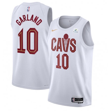 Men's Cleveland Cavaliers #10 Darius Garland White Stitched Jersey