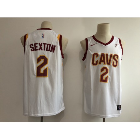 Men's Cleveland Cavaliers #2 Collin Sexton White Nike Authentic Stitched Jersey