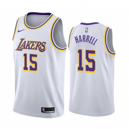 Men's Los Angeles Lakers #15 Montrezl Harrell White Stitched Jersey