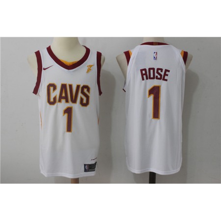 Men's Nike Cleveland Cavaliers #1 Derrick Rose White Stitched NBA Jersey