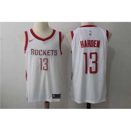 Men's Nike Houston Rockets #13 James Harden White Stitched NBA Jersey