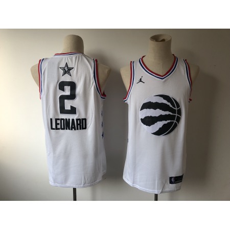 Men's Toronto Raptors #2 Kawhi Leonard White 2019 NBA All Star Stitched NBA Jersey