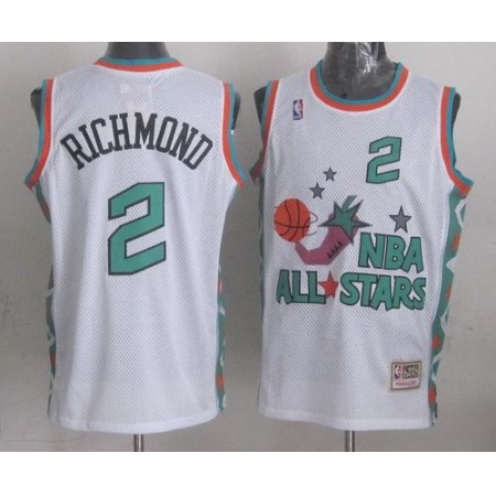 Mitchell And Ness Kings #2 Mitch Richmond White 1996 All star Stitched NBA Jersey