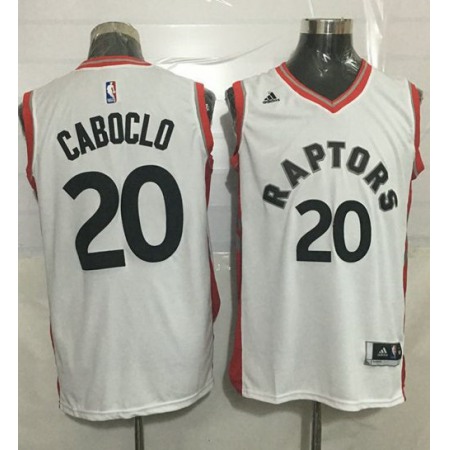 Raptors #20 Bruno Caboclo White Stitched NBA Jersey