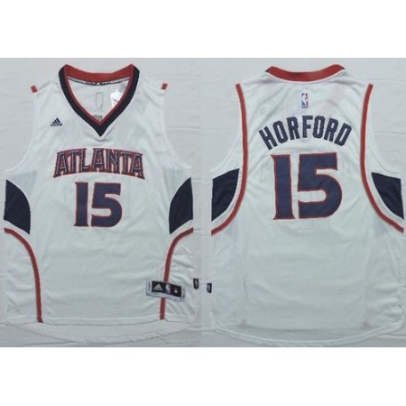 Revolution 30 Hawks #15 Al Horford White Stitched NBA Jersey
