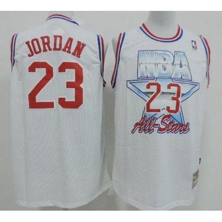 Bulls #23 Michael Jordan White 1992 All Star Stitched NBA Jersey