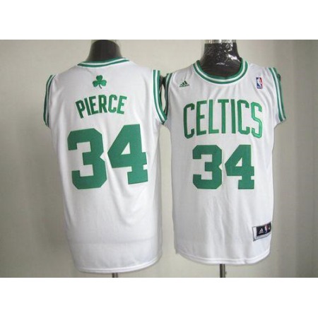 Celtics #34 Paul Pierce Stitched White NBA Jersey
