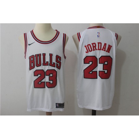 Men's Nike Chicago Bulls #23 Michael Jordan White Stitched NBA Jersey