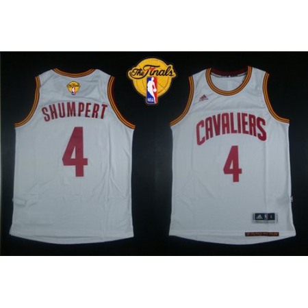 Revolution 30 Cavaliers #4 Iman Shumpert White The Finals Patch Stitched NBA Jersey