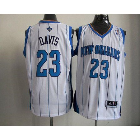Revolution 30 Hornets #23 Anthony Davis White Stitched NBA Jersey
