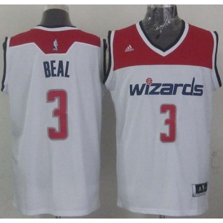 Revolution 30 Wizards #3 Bradley Beal White Stitched NBA Jersey