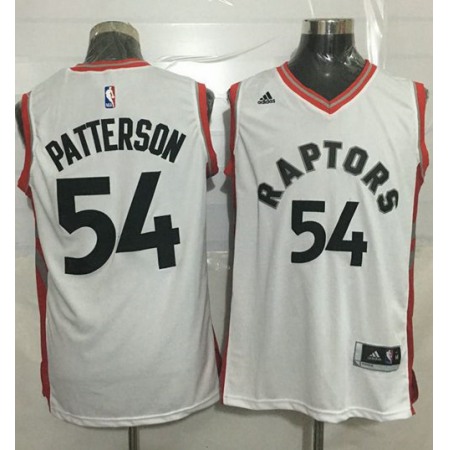 Raptors #54 Patrick Patterson White Stitched NBA Jersey