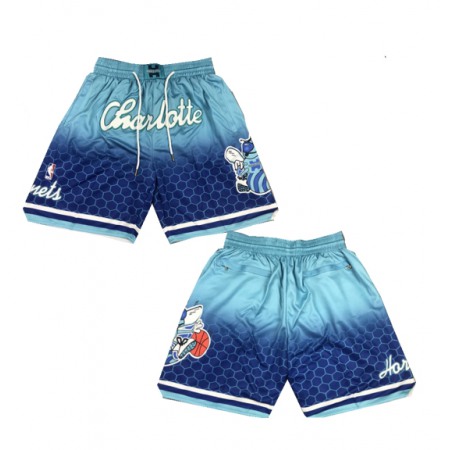 Men's Charlotte Hornets Blue Mitchell & Ness Shorts (Run Small)
