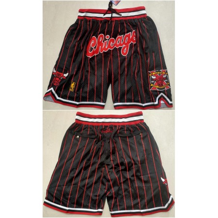 Men's Chicago Bulls Black Mitchell&Ness Shorts (Run Small)