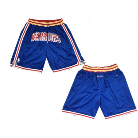 Men's Golden State Warriors Blue Shorts(Run Small)