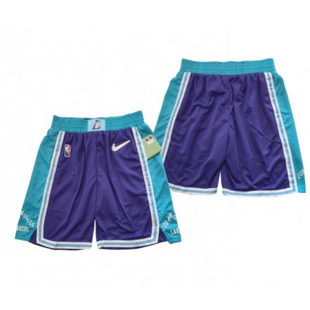 Men's Los Angeles Lakers 75th Anniversary Purple Shorts (Run Small)