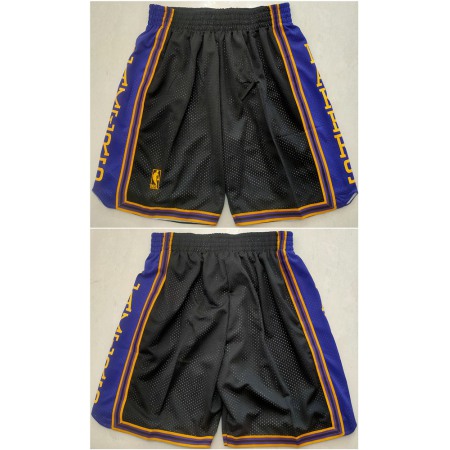Men's Los Angeles Lakers Black Shorts (Run Small)