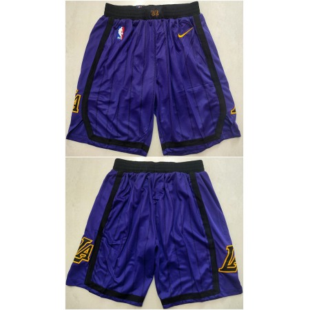 Men's Los Angeles Lakers Purple Shorts (Run Small)