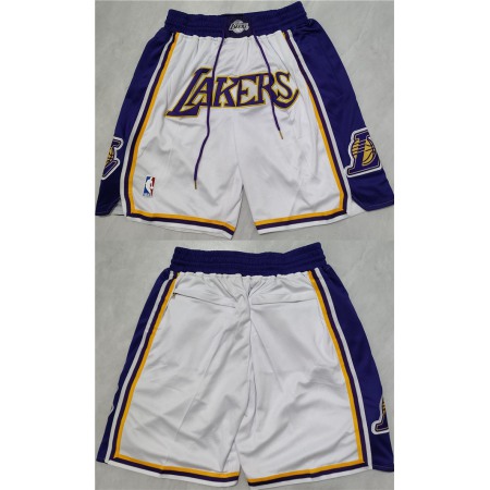 Men's Los Angeles Lakers Purple/White Shorts (Run Small)