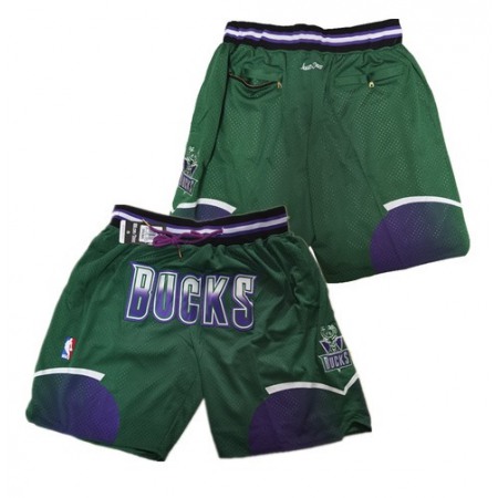 Men's Milwaukee Bucks Green Shorts (Run Small)