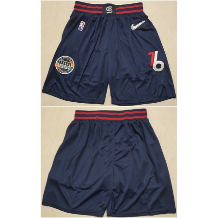 Men's Philadelphia 76ers Navy 75th Anniversary Shorts (Run Small)