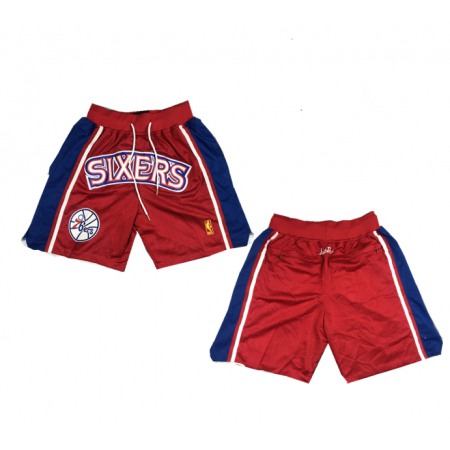 Men's Philadelphia 76ers Red Shorts (Run Small)