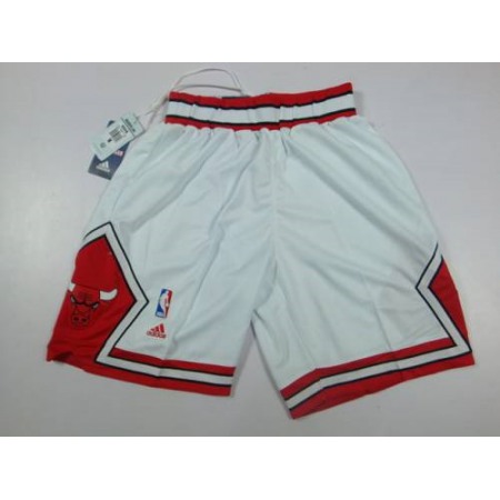 Chicago Bulls White NBA Shorts