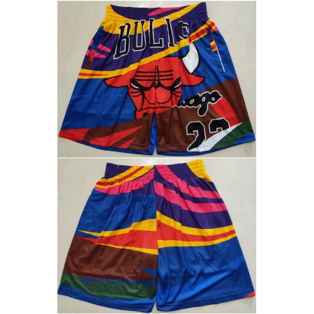 Men's Chicago Bulls Colorful Mitchell&Ness Shorts (Run Small)