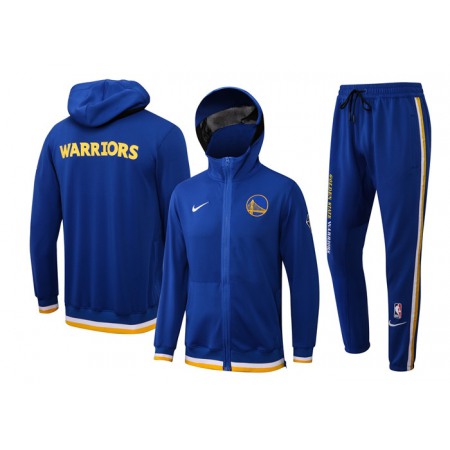 Men's Golden State Warriors 75th Anniversary Royal Performance Showtime Full-Zip Hoodie Jacket And Pants Suit
