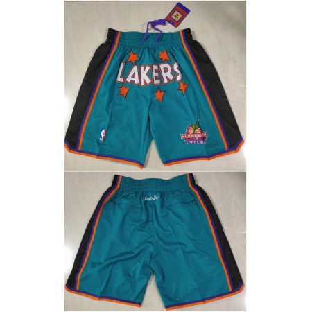 Men's Los Angeles Lakers Teal Shorts (Run Small)