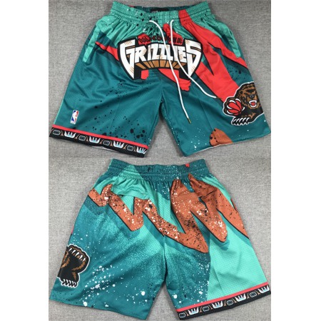 Men's Memphis Grizzlies Aqua Shorts (Run Small)