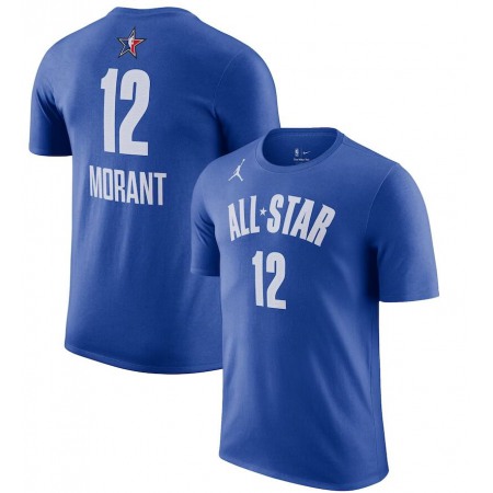 Men's #12 Ja Morant Blue 2023 NBA All-Star Game Name & Number T-Shirt