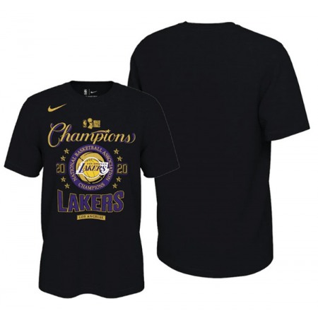 Men's Los Angeles Lakers 2020 Black Finals Champions T-Shirt