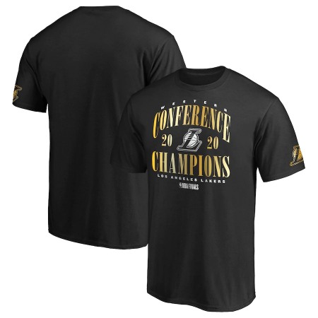 Men's Los Angeles Lakers 2020 Black Western Conference Champions Drive T-Shirt