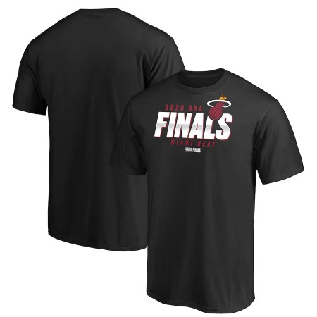 Men's Miami Heat 2020 Black Finals Bound Final Buzzer T-Shirt