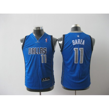 Mavericks #11 Jose Barea Baby Blue Stitched Youth NBA Jersey