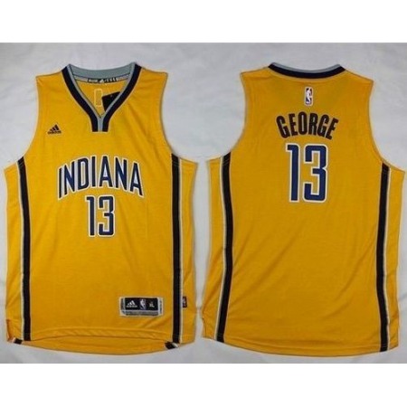 Pacers #13 Paul George Yellow Youth Stitched NBA Jersey
