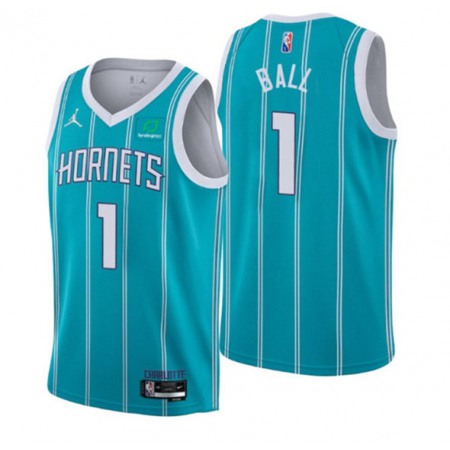 Toddler Charlotte Hornets #1 LaMelo Ball 2022/23 Teal Icon Edition Stitched Basketball Jersey