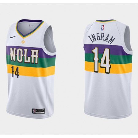Toddlers New Orleans Pelicans #14 Brandon Ingram White Stitched Basketball Jersey