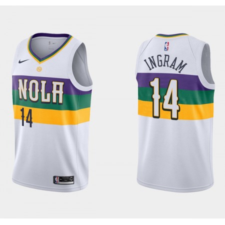 Youth New Orleans Pelicans #14 Brandon Ingram White Stitched Jersey