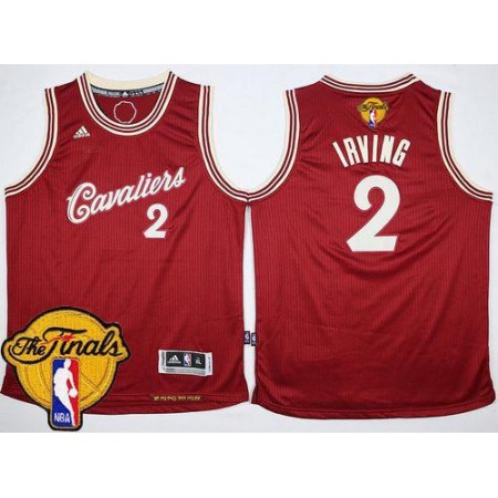 Cavaliers #2 Kyrie Irving Red 2015-2016 Christmas Day The Finals Patch Stitched Youth NBA Jersey