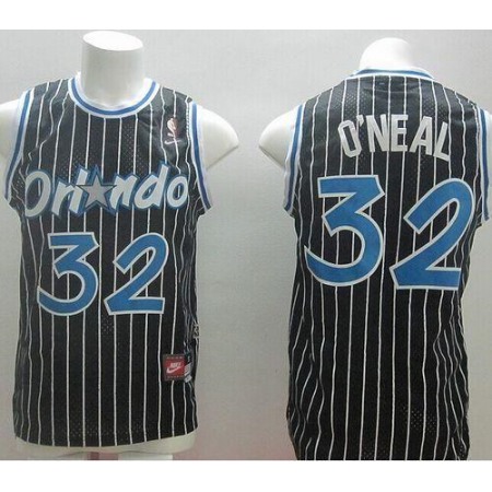 Magic #32 Shaquille O'Neal Black Nike Throwback Stitched Youth NBA Jersey