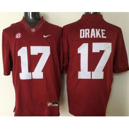 Crimson Tide #17 Kenyan Drake Red Stitched NCAA Jersey