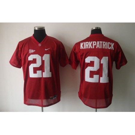 Crimson Tide #21 Dre Kirkpatrick Red Stitched NCAA Jersey